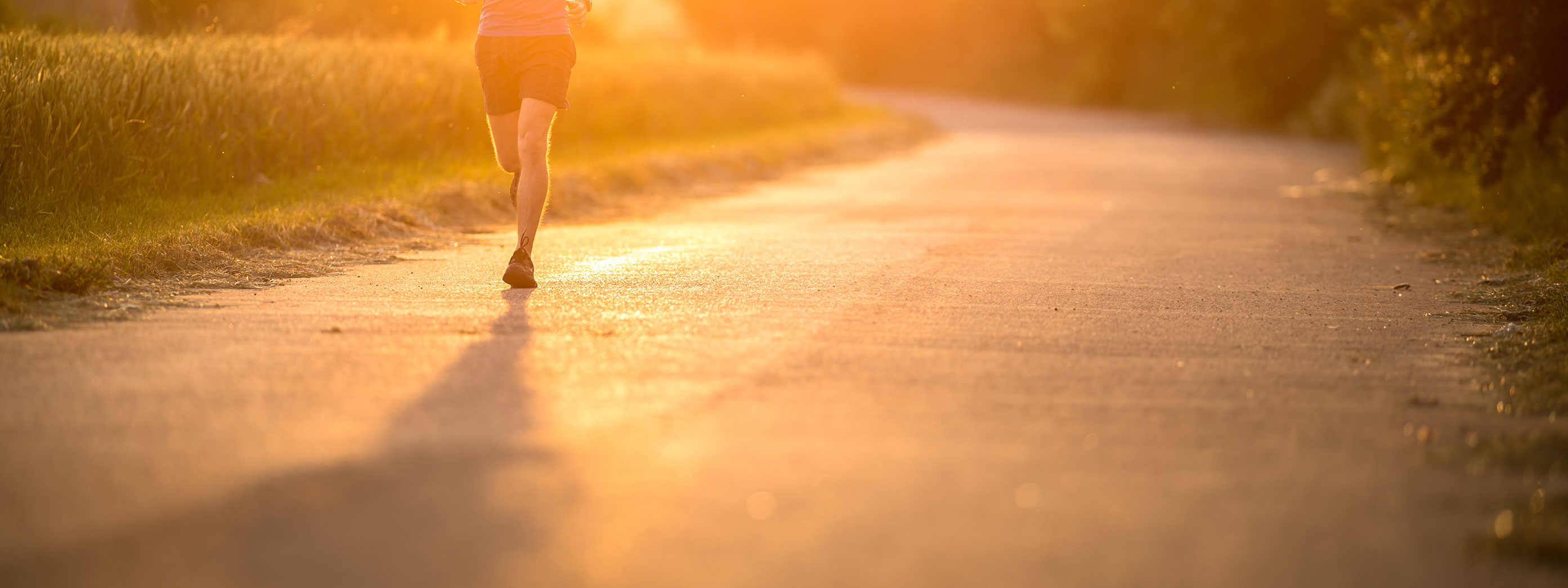 man running in the morning